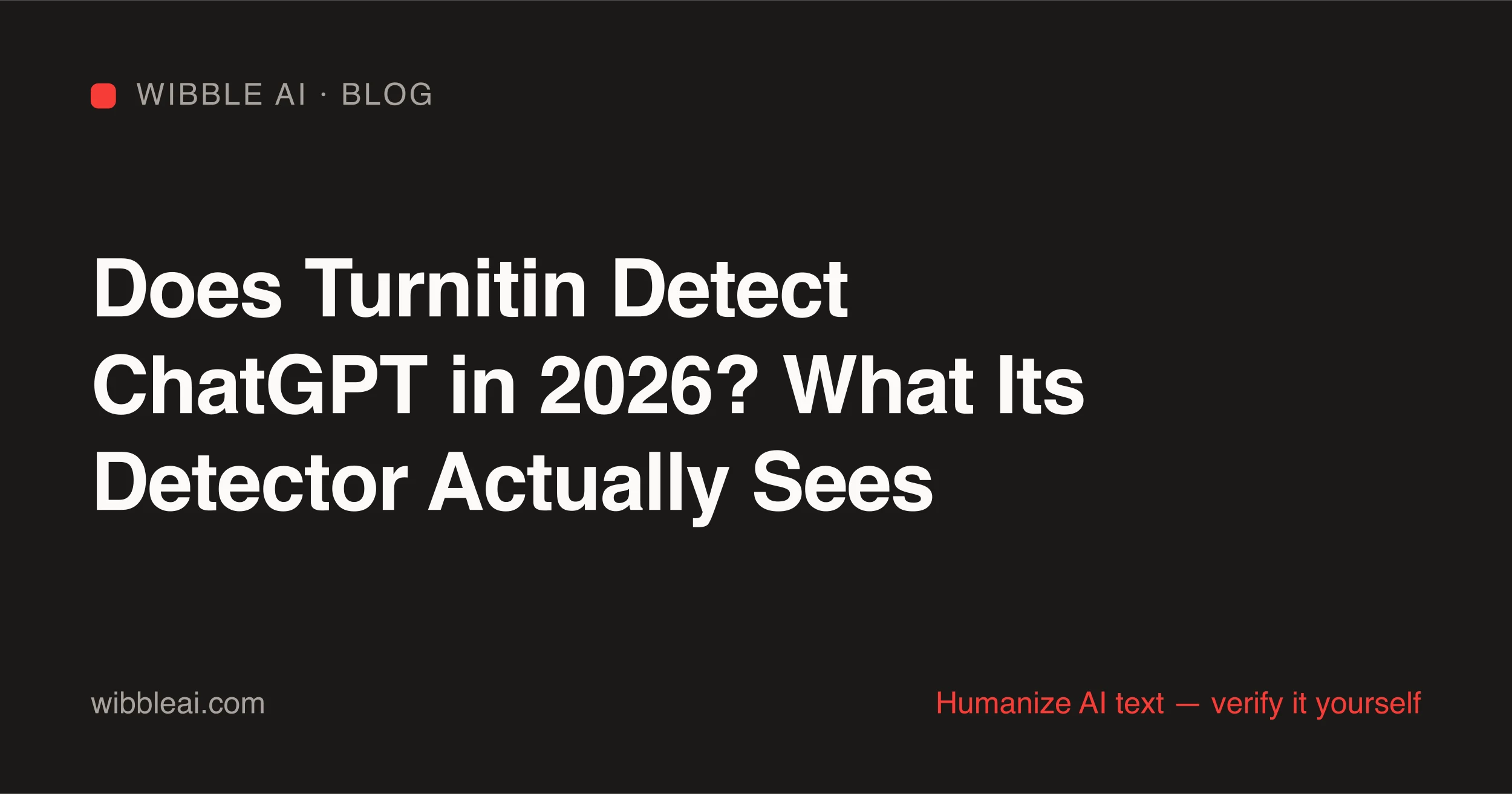 Turnitin AI detection report scanning a ChatGPT-written essay in 2026